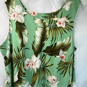 PARADISE BAY Women’s 2X Tropical Floral Sleeveless Dress NWOT